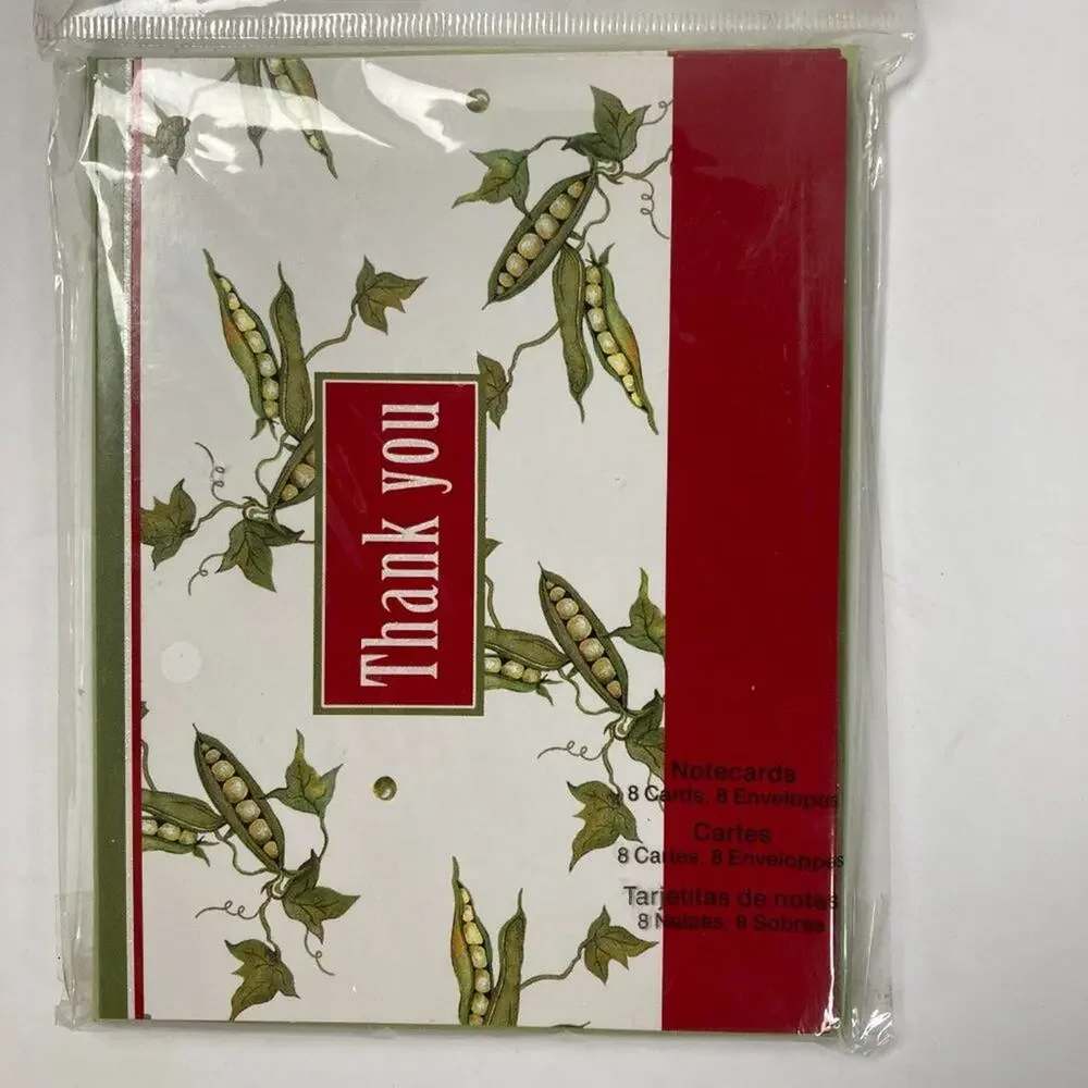 Studio18 Thank You Cards Peas in a Pod 8 cards and envelopes IG54699